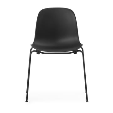 Sedia impilabile Form Chair con gambe nere in confezione da 2, Nero - undefined - Normann Copenhagen