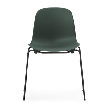 Sedia impilabile Form Chair con gambe nere in confezione da 2, Verde - undefined - Normann Copenhagen