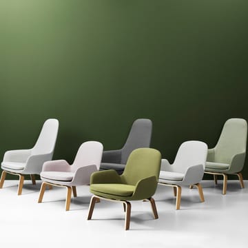 Sedia lounge Era Low - pelle tango nero - Normann Copenhagen