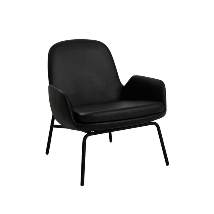 Sedia lounge Era Low - pelle tango nero - Normann Copenhagen