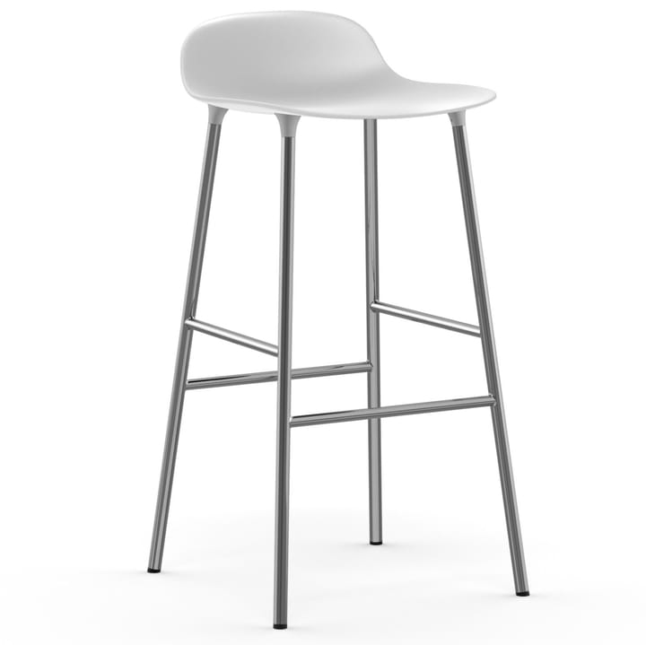 Sedia per bambini Form con gambe cromate, 75 cm - Bianco - Normann Copenhagen