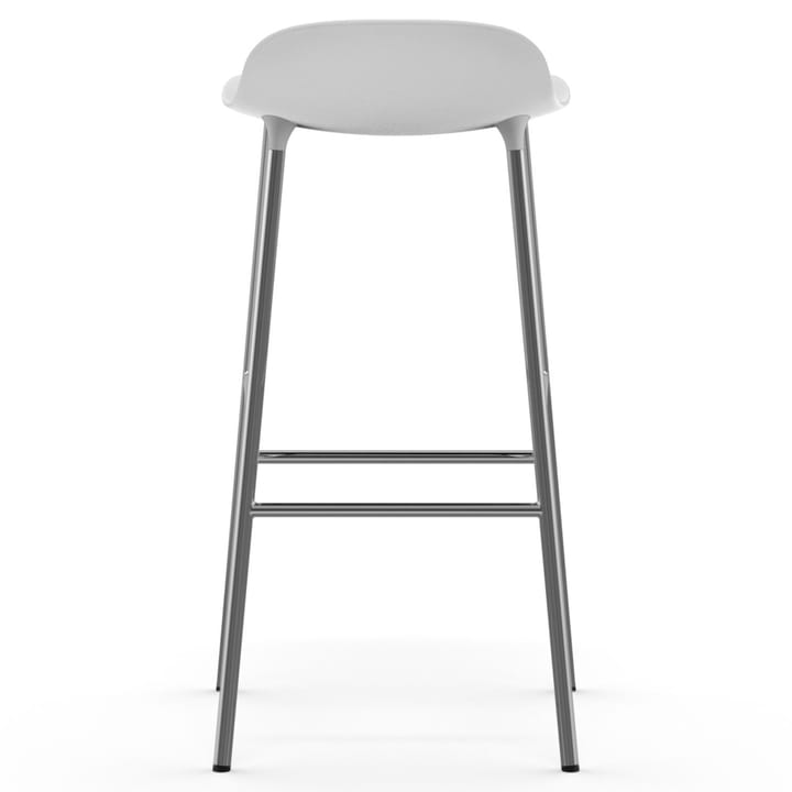 Sedia per bambini Form con gambe cromate, 75 cm - Bianco - Normann Copenhagen