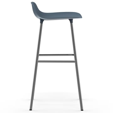 Sedia per bambini Form con gambe cromate, 75 cm - Blu - Normann Copenhagen