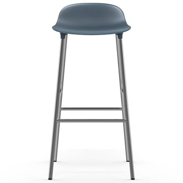 Sedia per bambini Form con gambe cromate, 75 cm - Blu - Normann Copenhagen