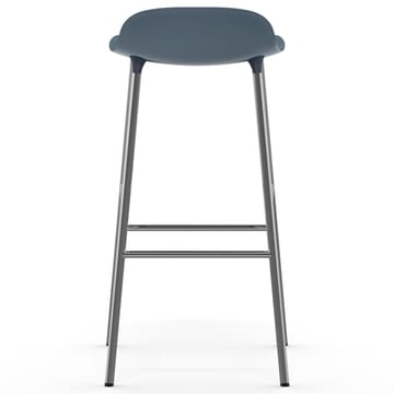 Sedia per bambini Form con gambe cromate, 75 cm - Blu - Normann Copenhagen