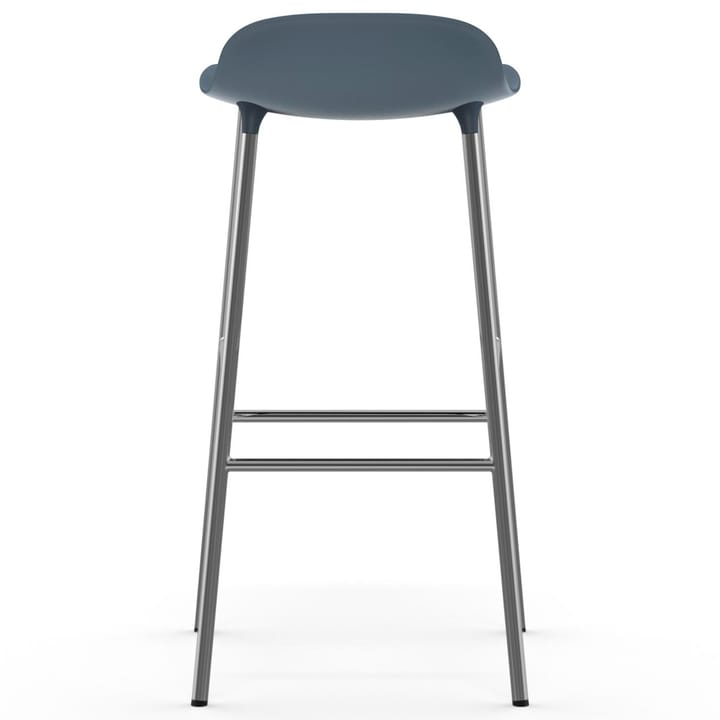 Sedia per bambini Form con gambe cromate, 75 cm - Blu - Normann Copenhagen