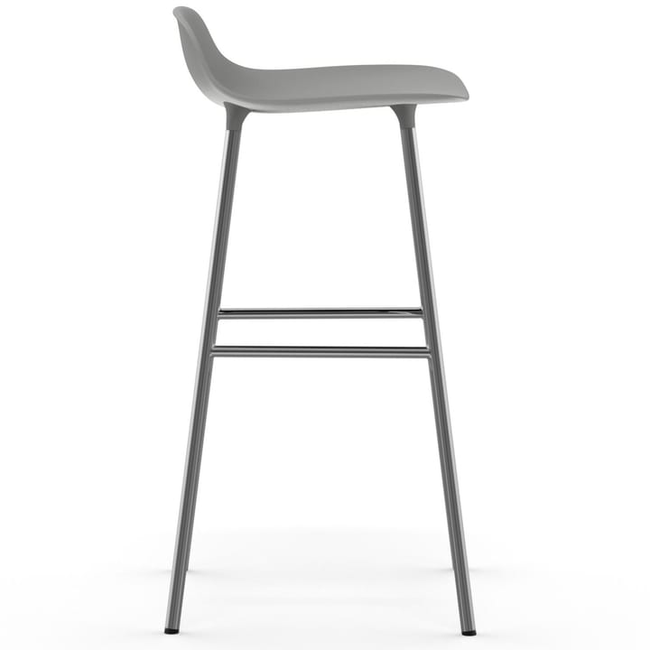 Sedia per bambini Form con gambe cromate, 75 cm - Grigio - Normann Copenhagen