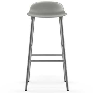 Sedia per bambini Form con gambe cromate, 75 cm - Grigio - Normann Copenhagen