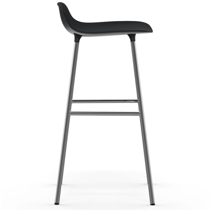 Sedia per bambini Form con gambe cromate, 75 cm - Nero - Normann Copenhagen