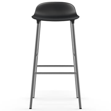 Sedia per bambini Form con gambe cromate, 75 cm - Nero - Normann Copenhagen