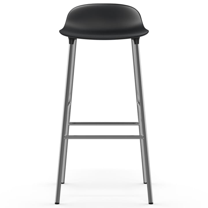 Sedia per bambini Form con gambe cromate, 75 cm - Nero - Normann Copenhagen