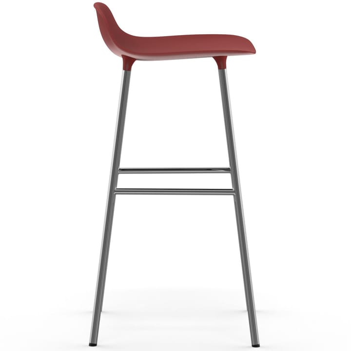 Sedia per bambini Form con gambe cromate, 75 cm - Rosso - Normann Copenhagen