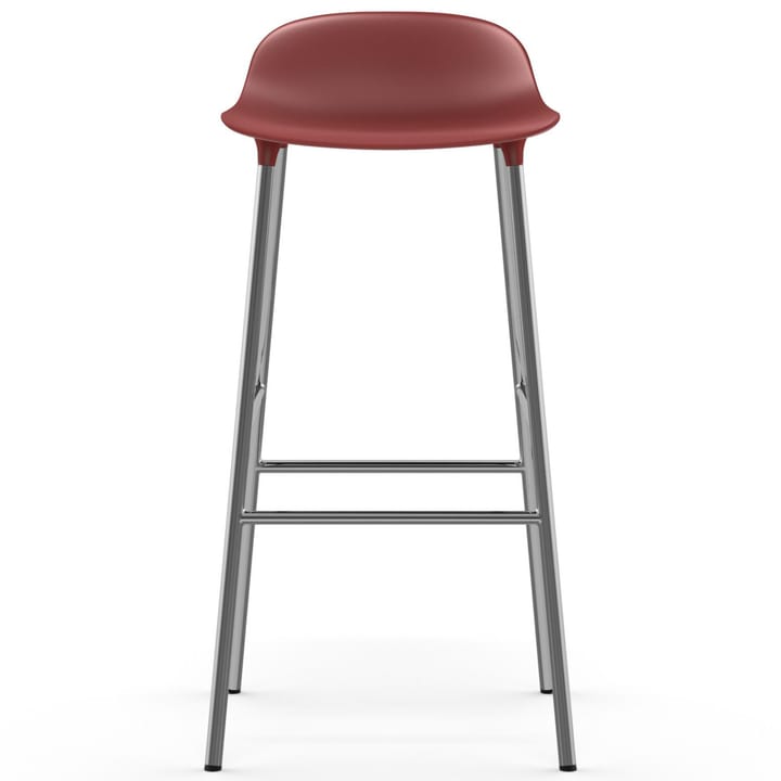 Sedia per bambini Form con gambe cromate, 75 cm - Rosso - Normann Copenhagen