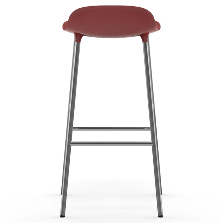 Sedia per bambini Form con gambe cromate, 75 cm - Rosso - Normann Copenhagen