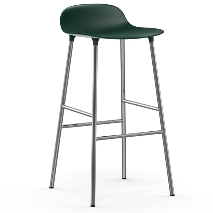 Sedia per bambini Form con gambe cromate, 75 cm - Verde - Normann Copenhagen