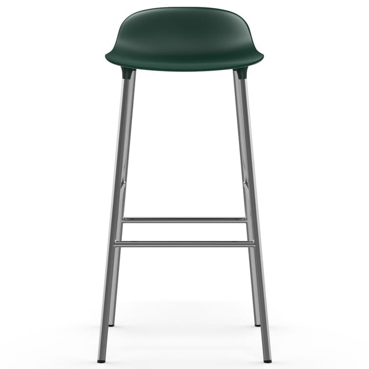 Sedia per bambini Form con gambe cromate, 75 cm - Verde - Normann Copenhagen