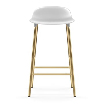 Sgabello con gambe in bronzo Form 75 cm - Bianco - Normann Copenhagen