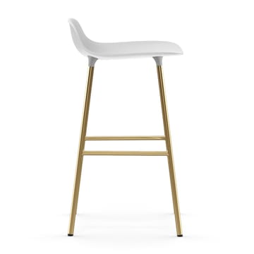 Sgabello con gambe in bronzo Form 75 cm - Bianco - Normann Copenhagen