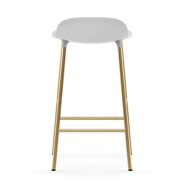 Sgabello con gambe in bronzo Form 75 cm - Bianco - Normann Copenhagen