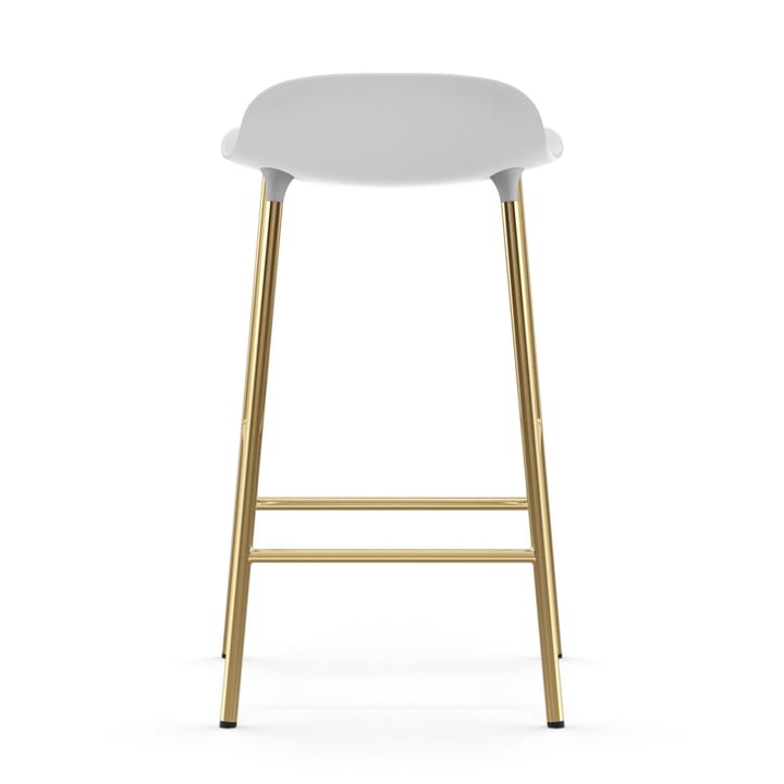 Sgabello con gambe in bronzo Form 75 cm - Bianco - Normann Copenhagen