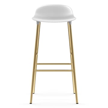 Sgabello con gambe in bronzo Form 75 cm - Bianco - Normann Copenhagen