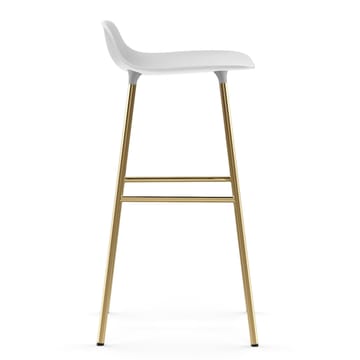 Sgabello con gambe in bronzo Form 75 cm - Bianco - Normann Copenhagen