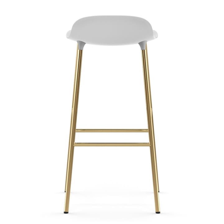 Sgabello con gambe in bronzo Form 75 cm - Bianco - Normann Copenhagen