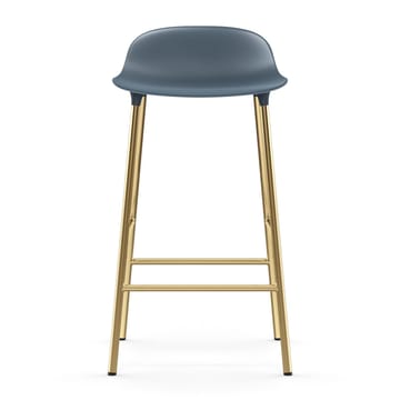 Sgabello con gambe in bronzo Form 75 cm - Blu - Normann Copenhagen