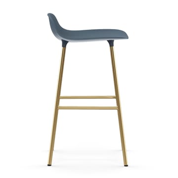 Sgabello con gambe in bronzo Form 75 cm - Blu - Normann Copenhagen