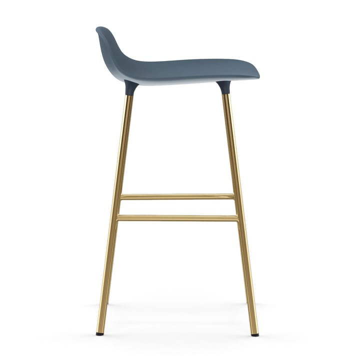 Sgabello con gambe in bronzo Form 75 cm - Blu - Normann Copenhagen