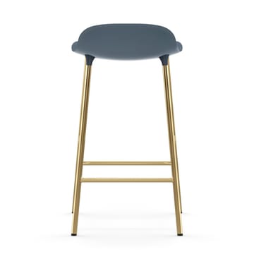 Sgabello con gambe in bronzo Form 75 cm - Blu - Normann Copenhagen