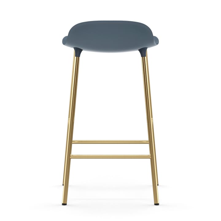 Sgabello con gambe in bronzo Form 75 cm - Blu - Normann Copenhagen