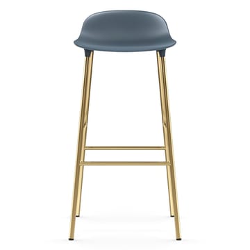 Sgabello con gambe in bronzo Form 75 cm - Blu - Normann Copenhagen