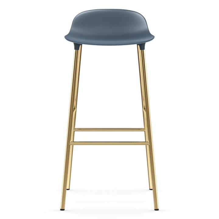 Sgabello con gambe in bronzo Form 75 cm - Blu - Normann Copenhagen