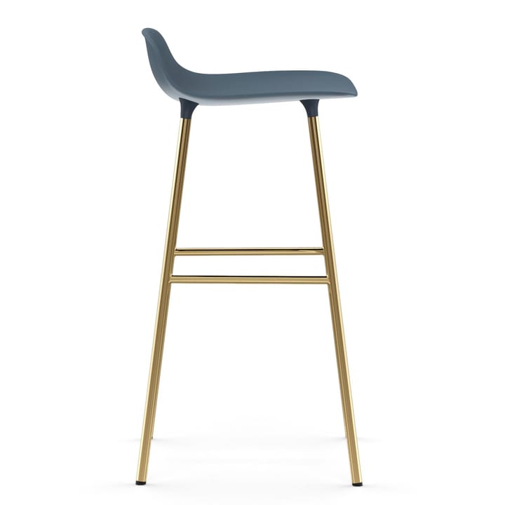 Sgabello con gambe in bronzo Form 75 cm - Blu - Normann Copenhagen