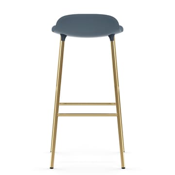 Sgabello con gambe in bronzo Form 75 cm - Blu - Normann Copenhagen