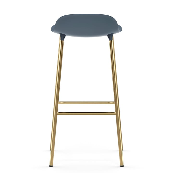 Sgabello con gambe in bronzo Form 75 cm - Blu - Normann Copenhagen