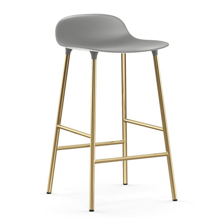 Sgabello con gambe in bronzo Form 75 cm - Grigio - Normann Copenhagen