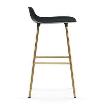 Sgabello con gambe in bronzo Form 75 cm - Nero - Normann Copenhagen