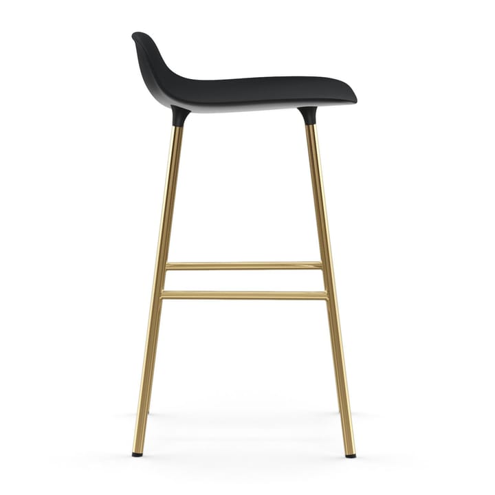 Sgabello con gambe in bronzo Form 75 cm - Nero - Normann Copenhagen