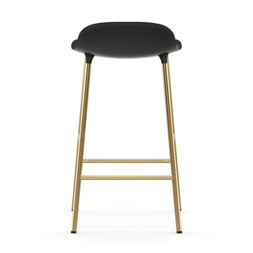 Sgabello con gambe in bronzo Form 75 cm - Nero - Normann Copenhagen