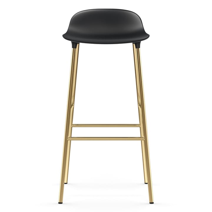 Sgabello con gambe in bronzo Form 75 cm - Nero - Normann Copenhagen