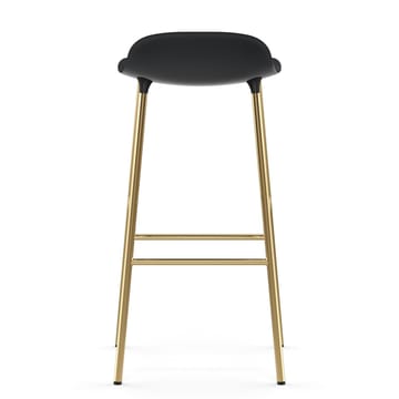 Sgabello con gambe in bronzo Form 75 cm - Nero - Normann Copenhagen