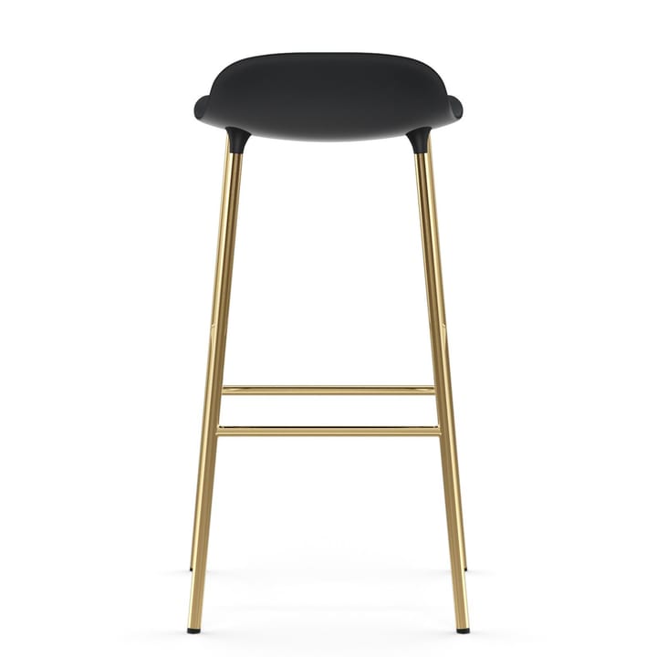 Sgabello con gambe in bronzo Form 75 cm - Nero - Normann Copenhagen