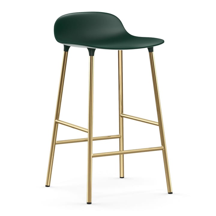 Sgabello con gambe in bronzo Form 75 cm - Verde - Normann Copenhagen