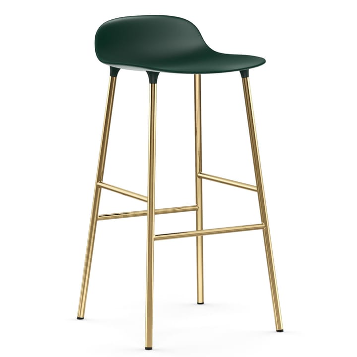 Sgabello con gambe in bronzo Form 75 cm - Verde - Normann Copenhagen