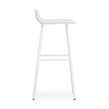 Sgabello con gambe in metallo Form 75 cm - Bianco - Normann Copenhagen