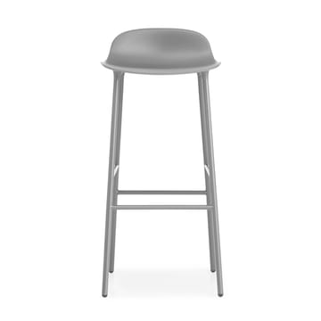 Sgabello con gambe in metallo Form 75 cm - Grigio - Normann Copenhagen