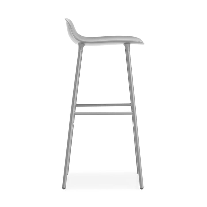 Sgabello con gambe in metallo Form 75 cm - Grigio - Normann Copenhagen