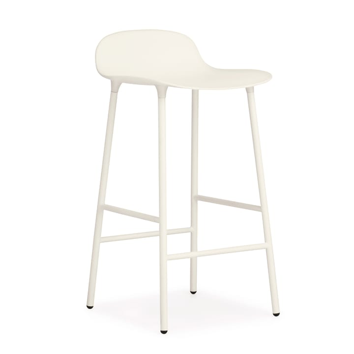 Sgabello con gambe in metallo Form - Bianco - Normann Copenhagen